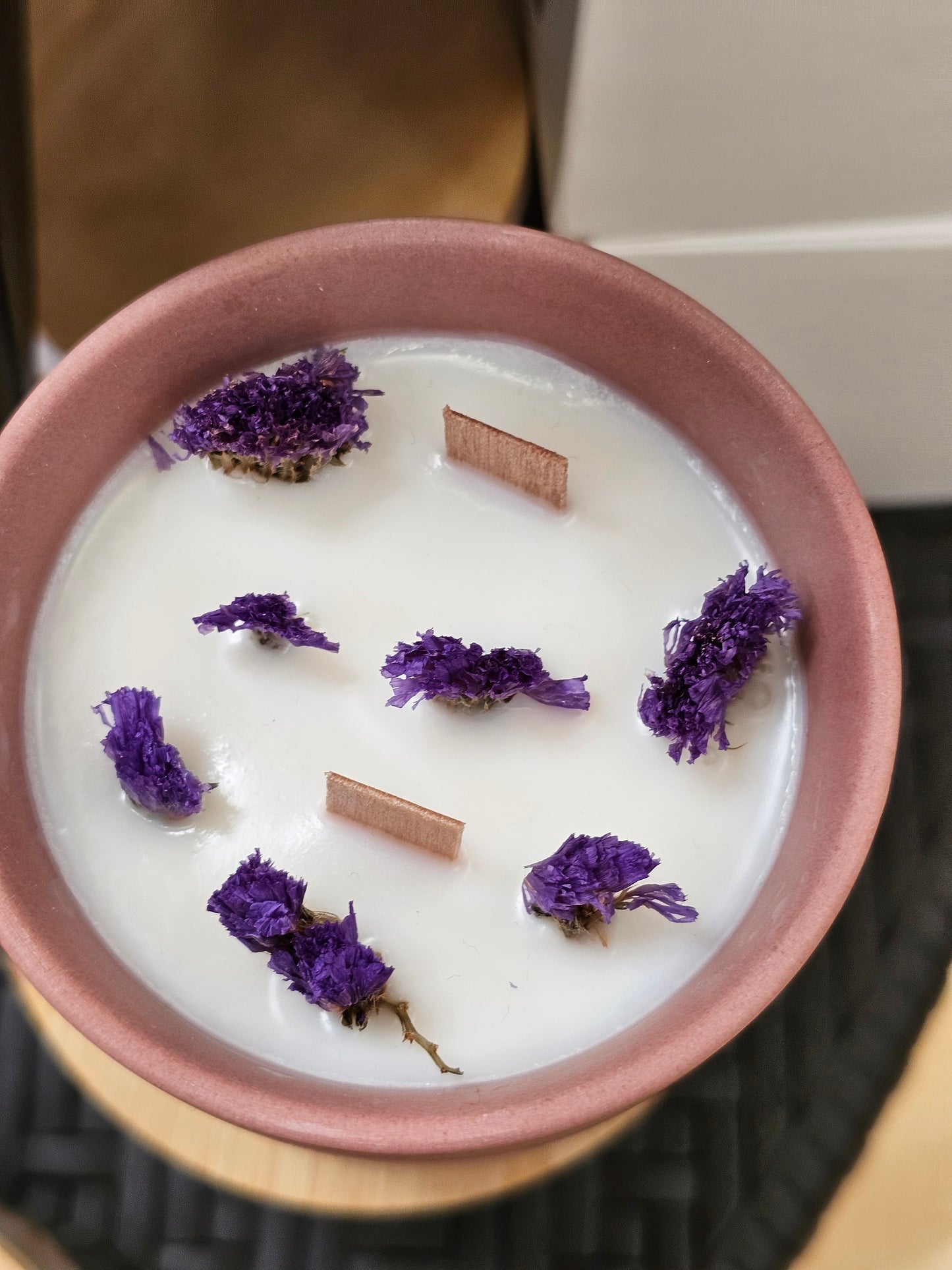 Forget Me Not - 2-woodWicks - Luxury Scented Organic Candle