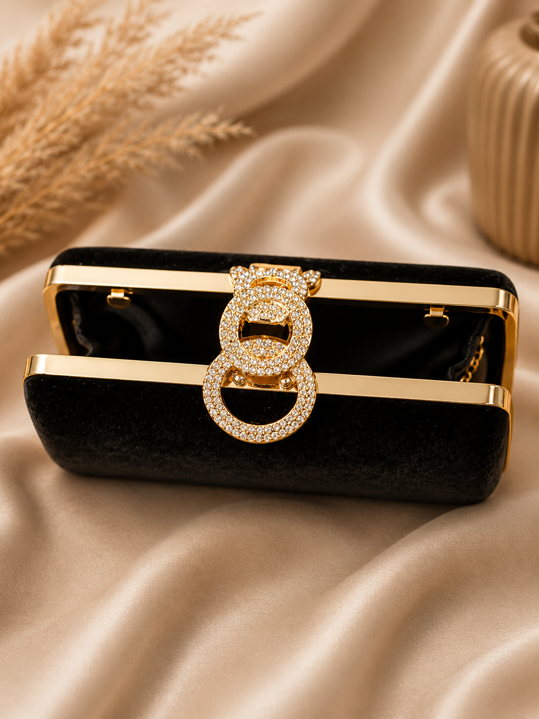Midnight Velvet Clutch