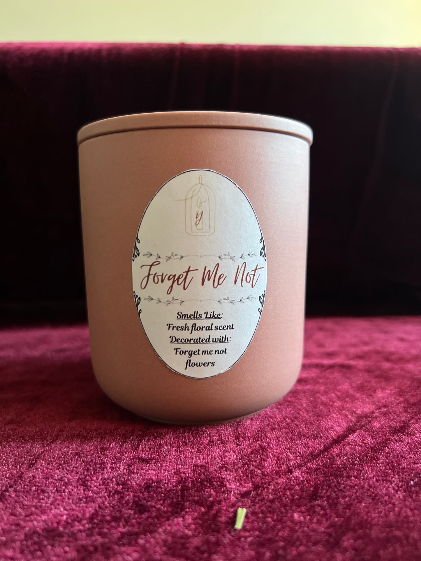 Forget Me Not - 2-Wicks - Luxury Scented Organic Candle
