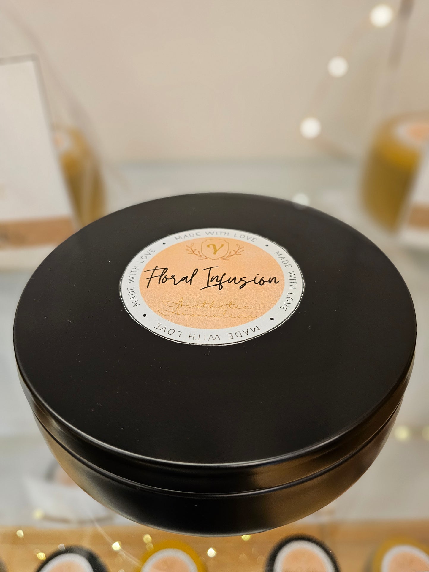 Floral Infusion - 4-wicks Luxury Scented Organic Candle