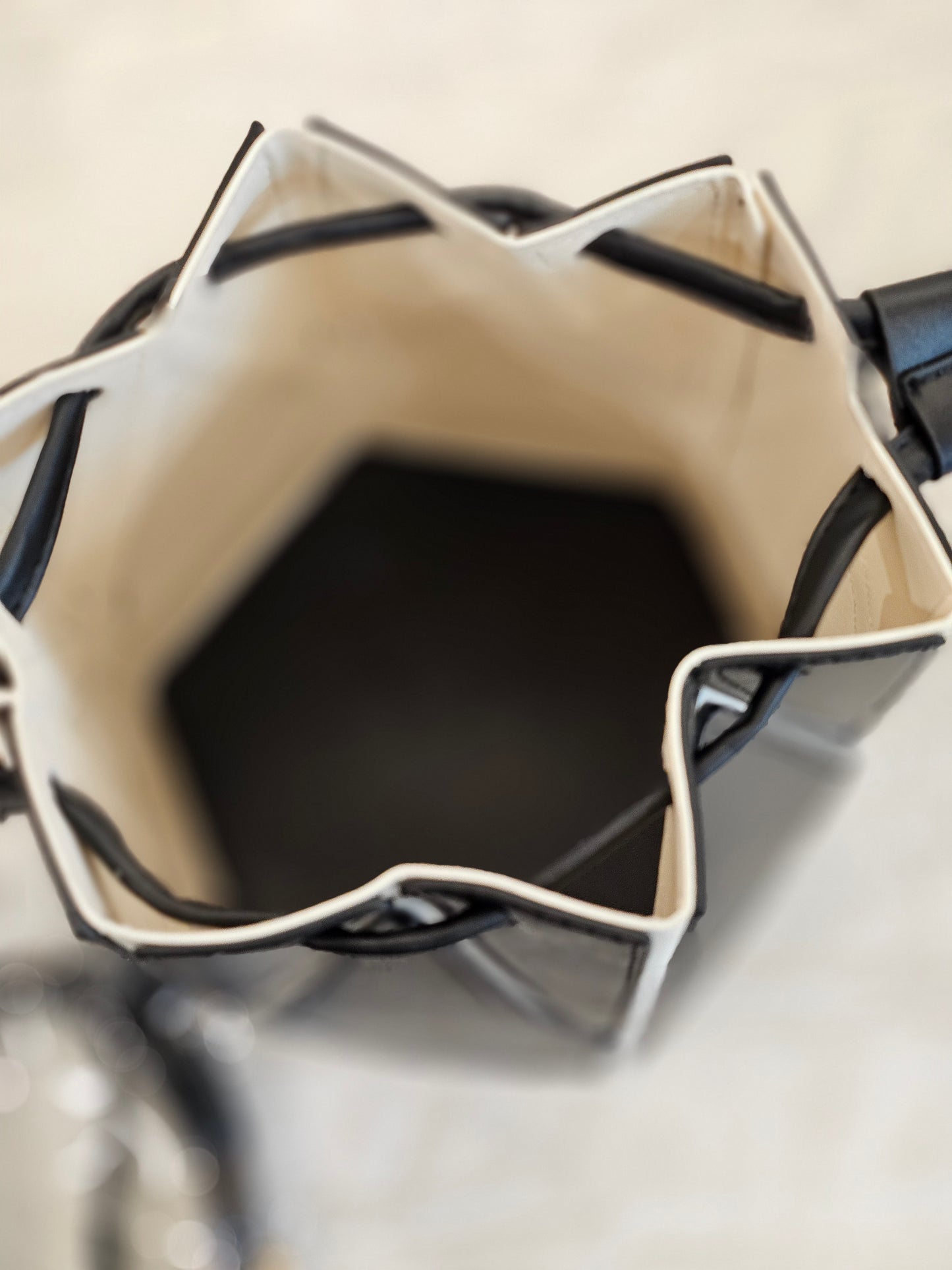 Black Foldable Messenger Bag