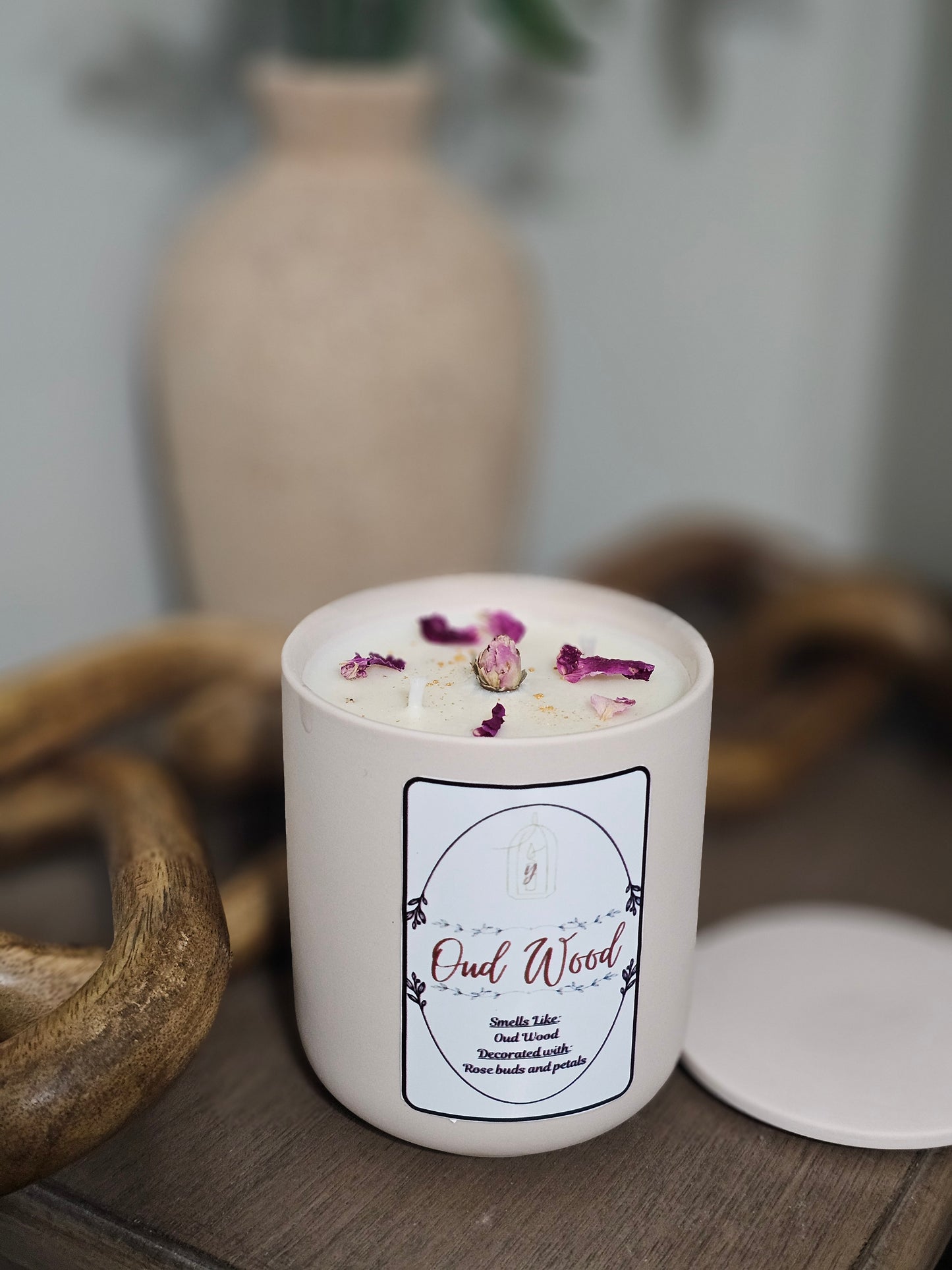 Oud Wood - 2-Wicks - Luxury Scented Organic Candle