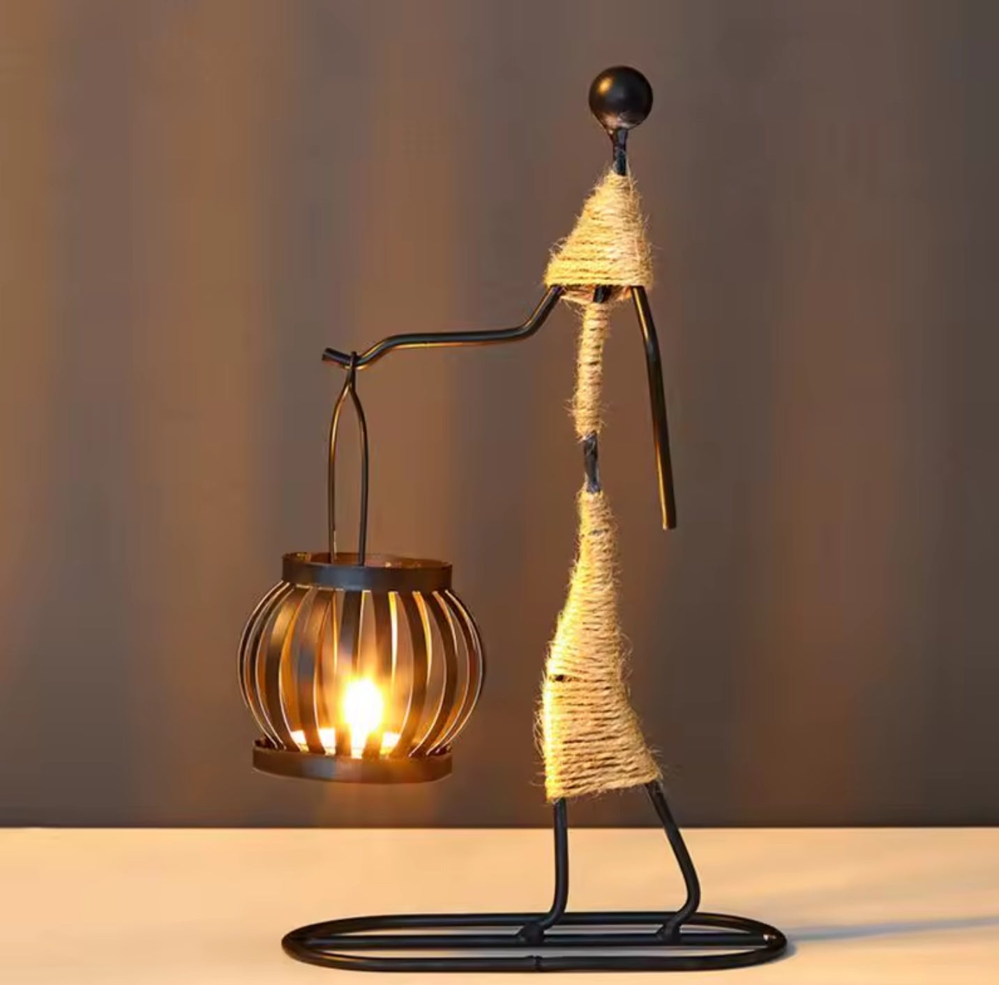 Tealight candle holder - Tribal Woman