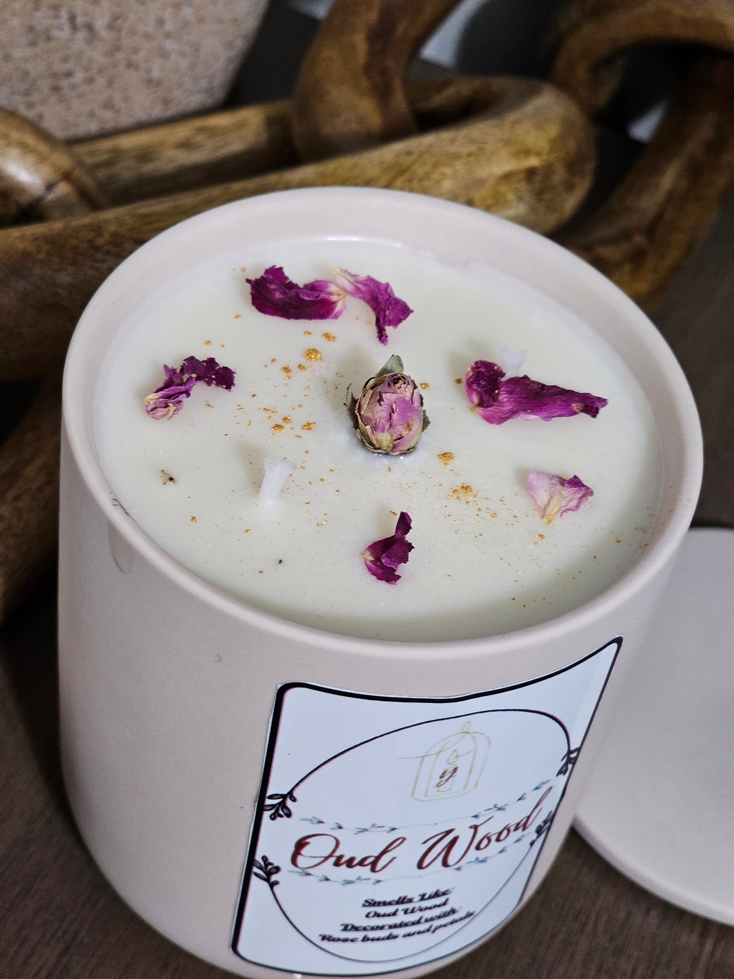 Oud Wood - 2-Wicks - Luxury Scented Organic Candle