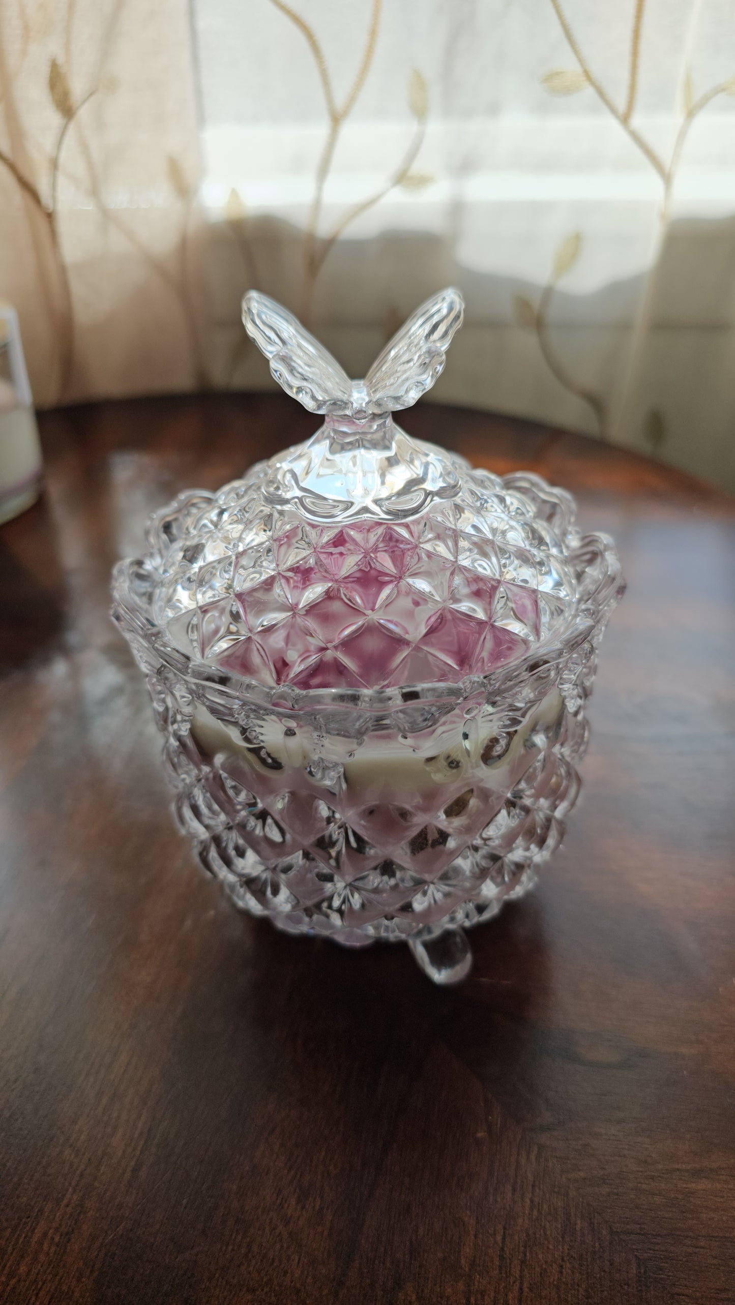 Pink Peony - Luxury Scented Candle with Wax Peony