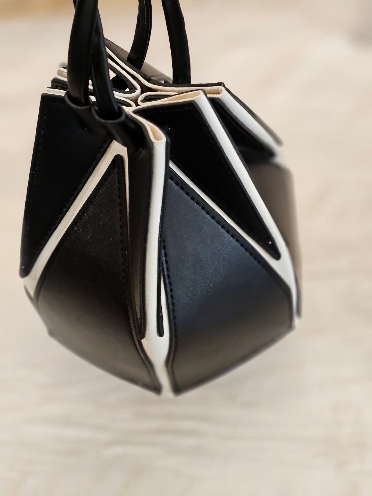 Black Foldable Messenger Bag
