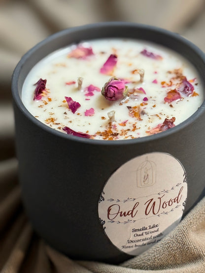 Oud Wood - 3-Wicks - Luxury Scented Organic Candle