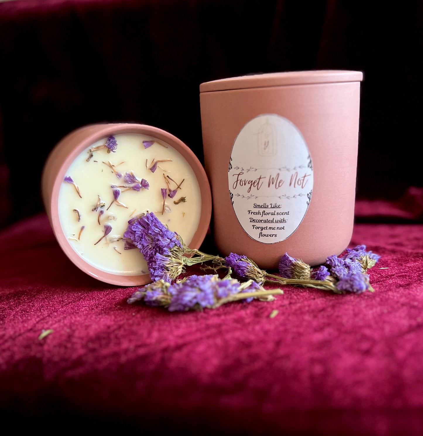 Forget Me Not - 2-Wicks - Luxury Scented Organic Candle