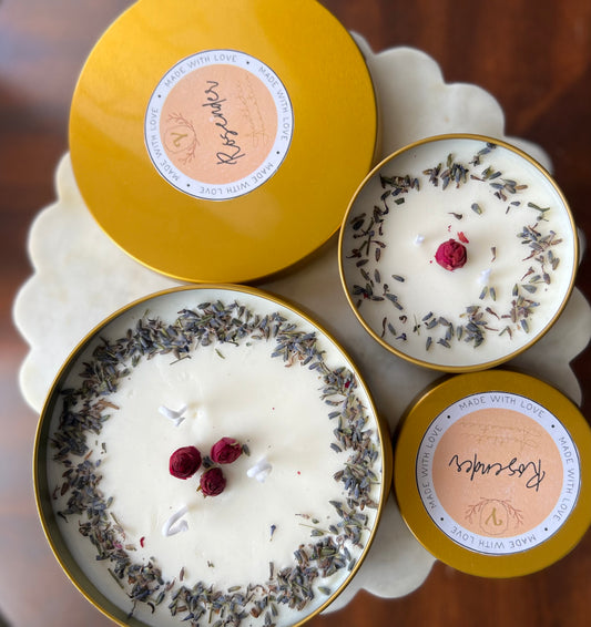 Rosender Luxury Scented Candle collection for sale at Lincolnwood Town Center