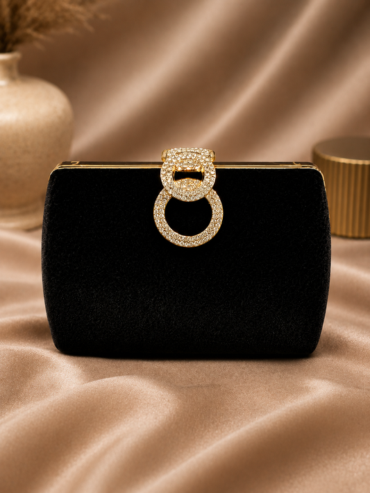 Midnight Velvet Clutch