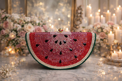 Aqsa Rhinestones Clutch - detail view - R&W Aesthetics