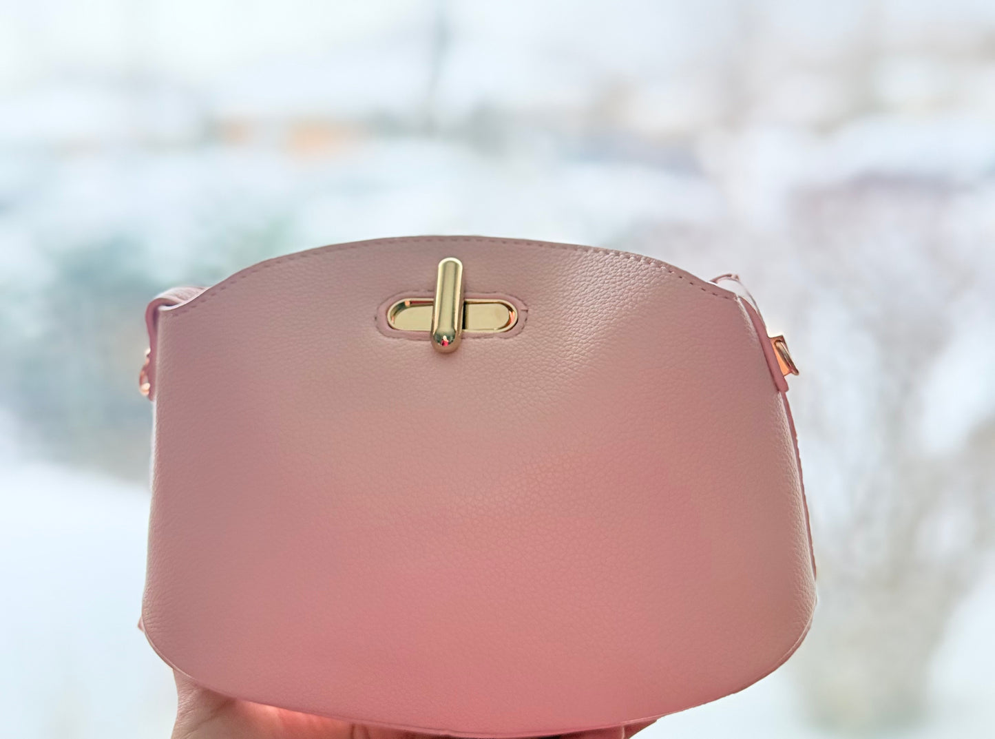Dove | Leather Bag - side view - R&W Aesthetics