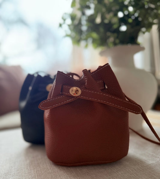 Luna | Leather Bucket Bag