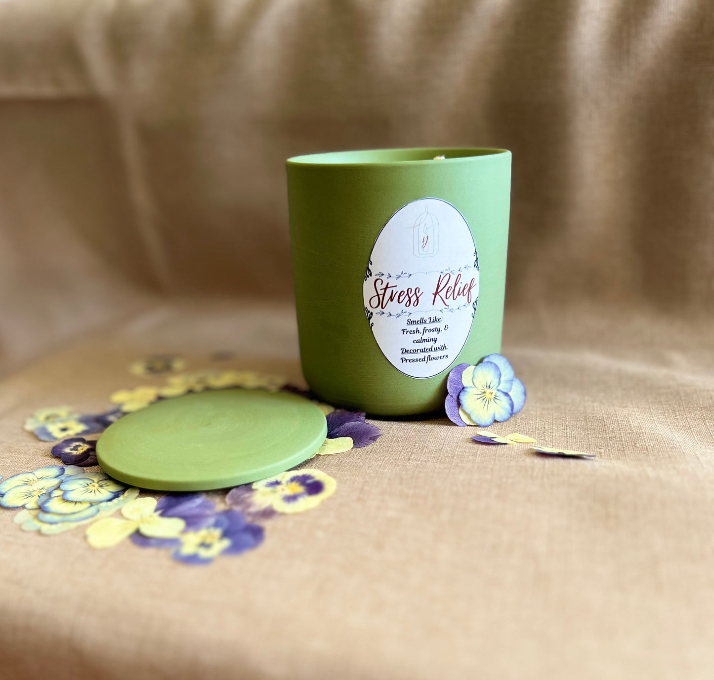 Stress Relief - 2-wicks - Luxury Scented Organic Candle