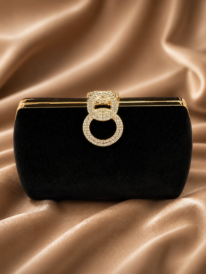 Midnight Velvet Clutch