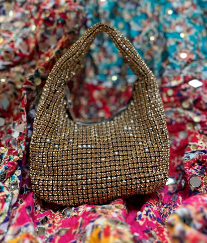 Twilight | Rhinestone Evening Bag - detail view - R&W Aesthetics