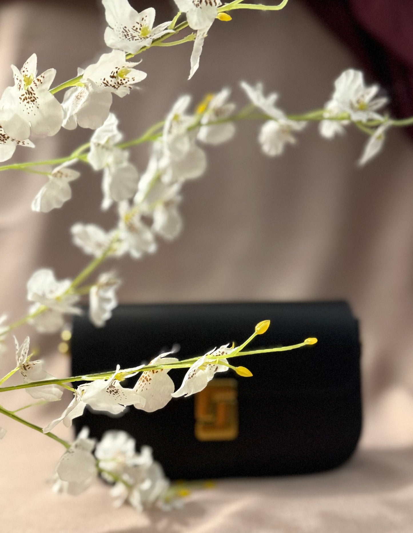 Demi Gold Genuine Leather Bag - side view - R&W Aesthetics