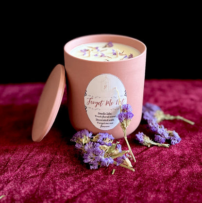 Forget Me Not - 2-Wicks - Luxury Scented Organic Candle