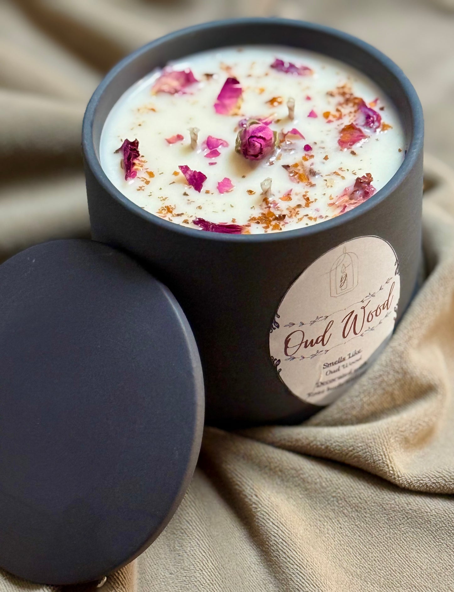 Oud Wood - 3-Wicks - Luxury Scented Organic Candle