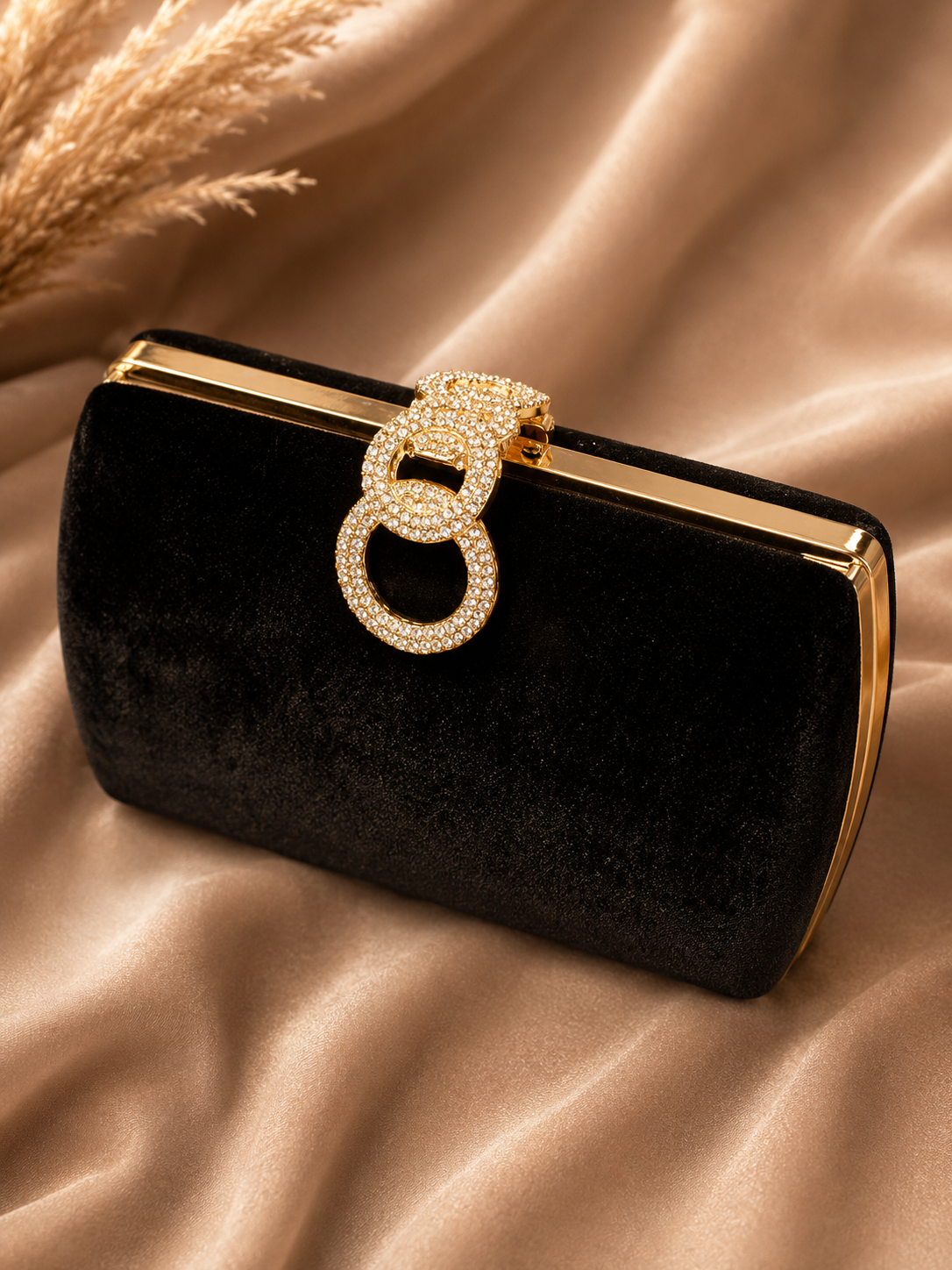 Midnight Velvet Clutch