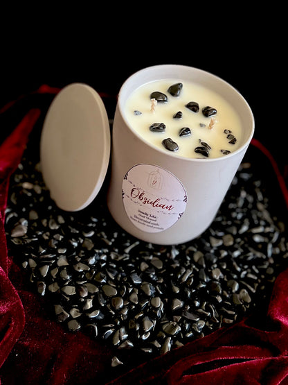 Obsidian - 2-wicks - Luxury Scented Organic Candle