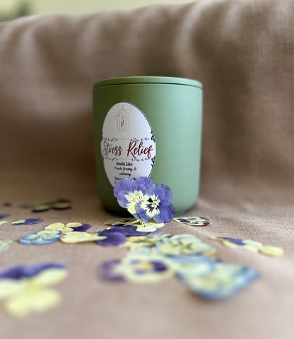 Stress Relief - 2-wicks - Luxury Scented Organic Candle