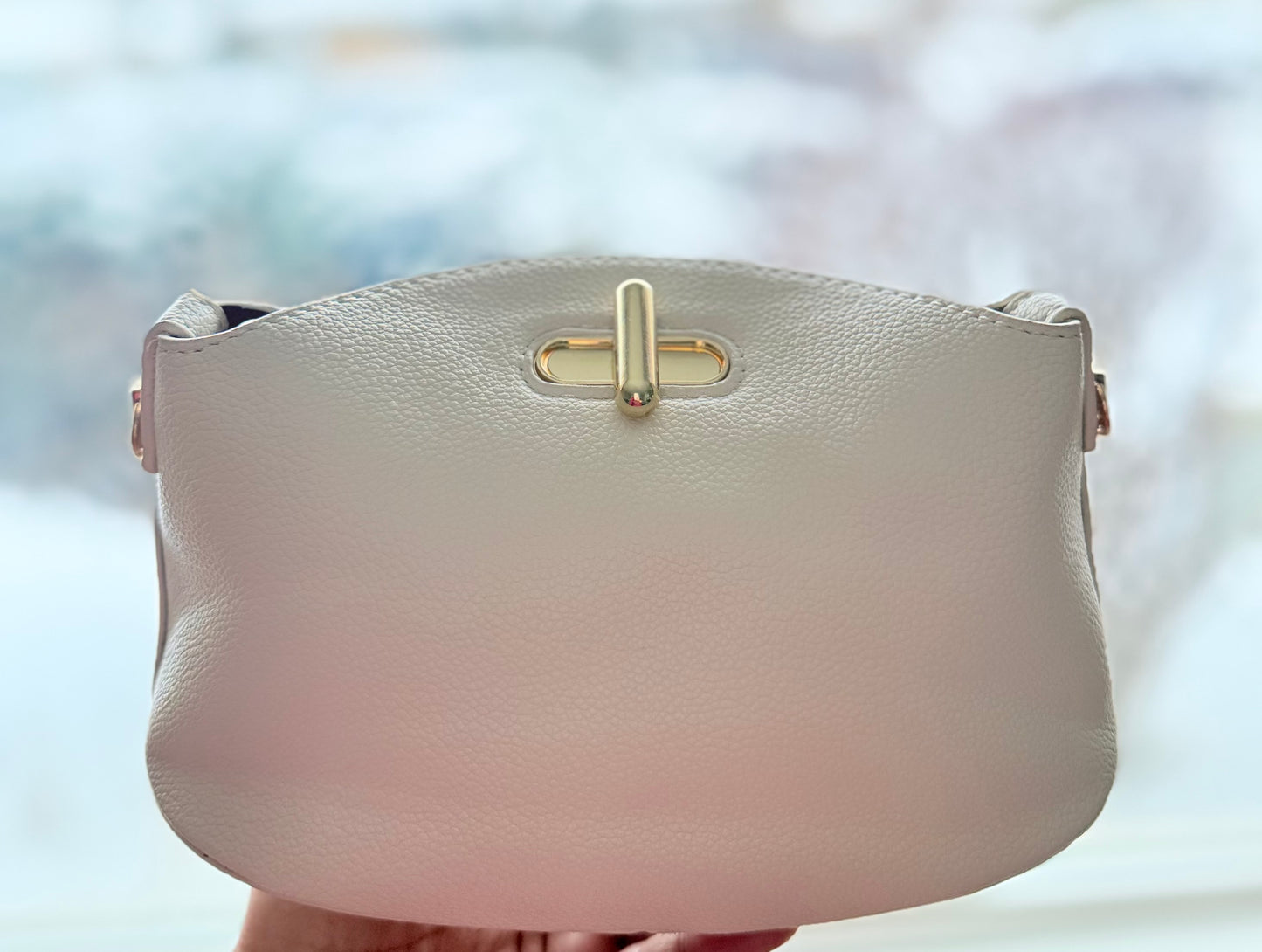 Dove | Leather Bag - open view - R&W Aesthetics