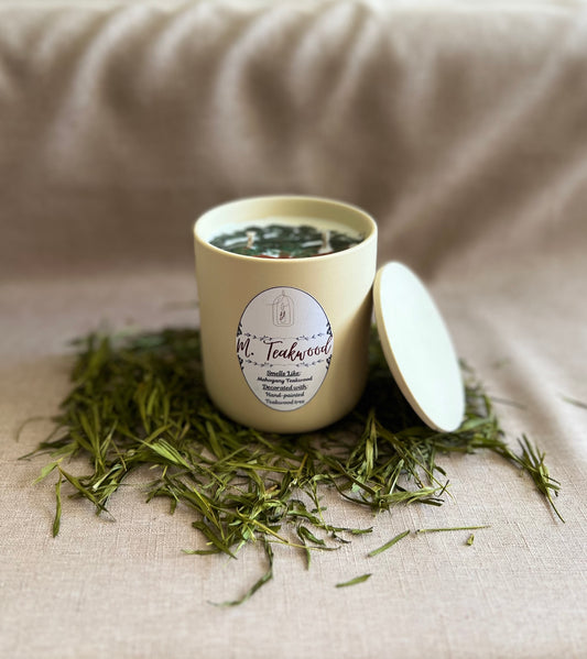 M. Teakwood - 2-Wicks - Luxury Scented Organic Candle