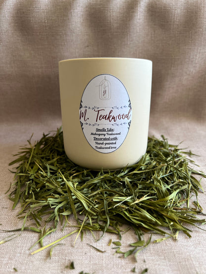 M. Teakwood - 2-Wicks - Luxury Scented Organic Candle