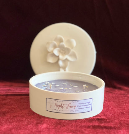 Night Fairy 2-wicks Limited Edition Candle in White Ceramic jar