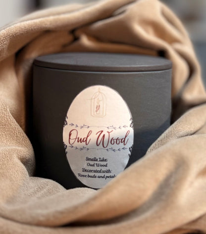Oud Wood - 3-Wicks - Luxury Scented Organic Candle