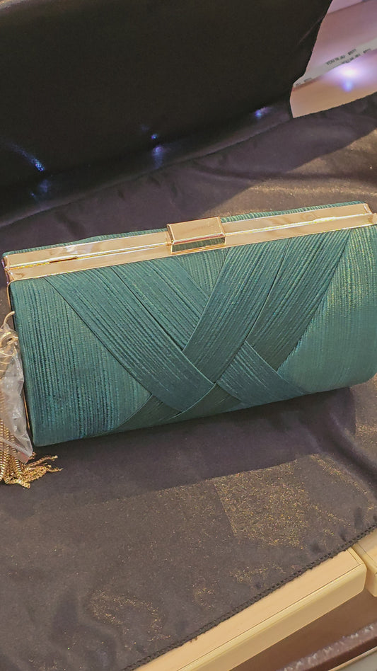 Royal Green clutch bag