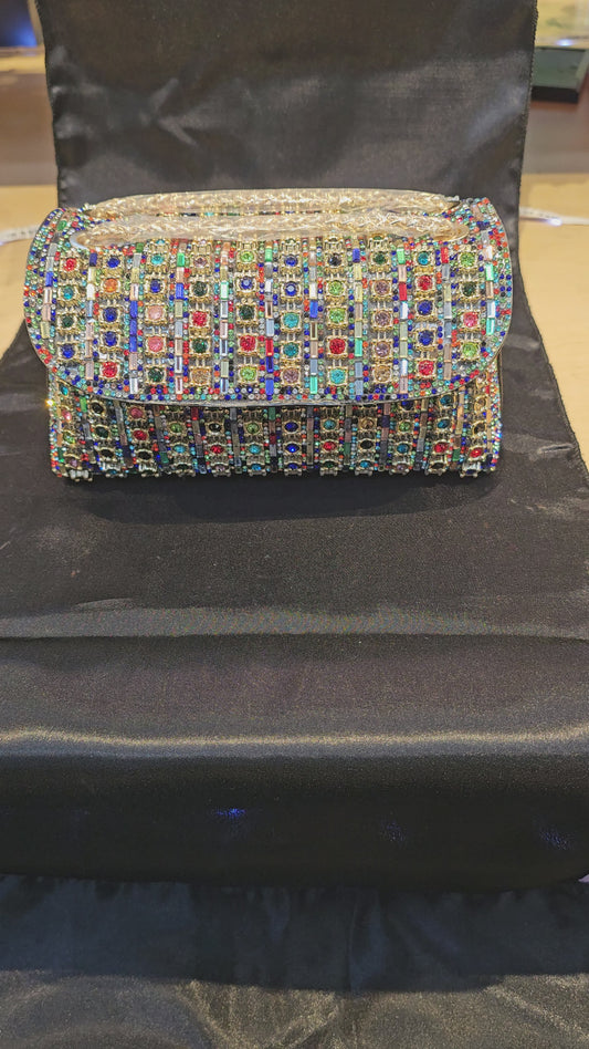 MultiColor Rhinestone handbag