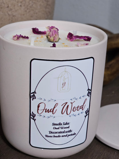 Oud Wood - 2-Wicks - Luxury Scented Organic Candle