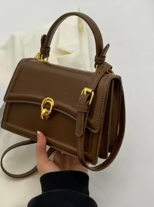 Brown Leather Crossbody Bag