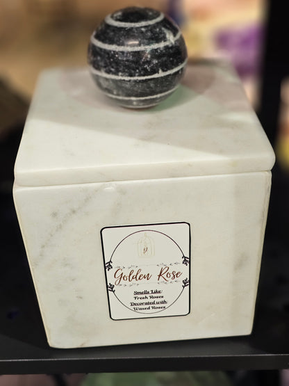 Golden Rose 3-wicks Limited Edition Marble Candle