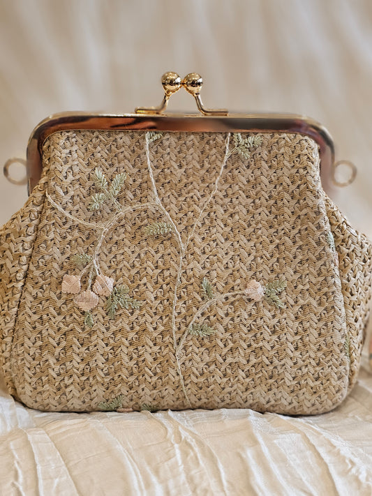 Straw Lace Woven Bag