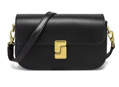Demi Gold Genuine Leather Bag - close-up - R&W Aesthetics